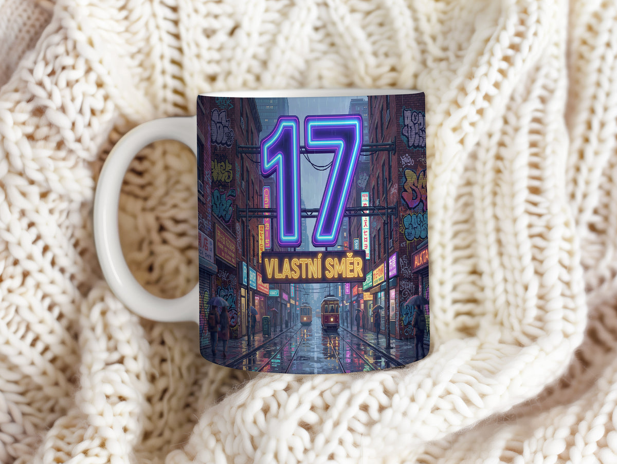Narozeninový hrnek 17 let – VLASTNÍ SMĚR