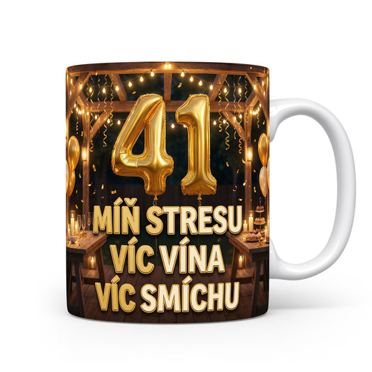 Narozeninový hrnek s číslem 41