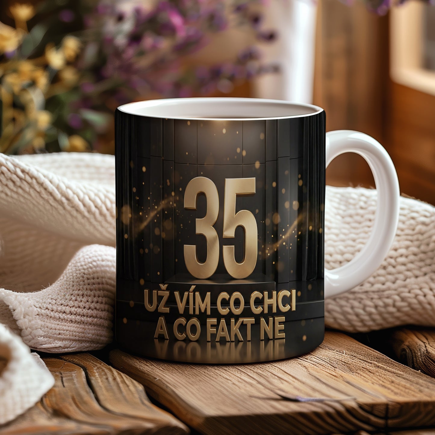 Narozeninový hrnek 35 let – UŽ VÍM CO CHCI A CO FAKT NE