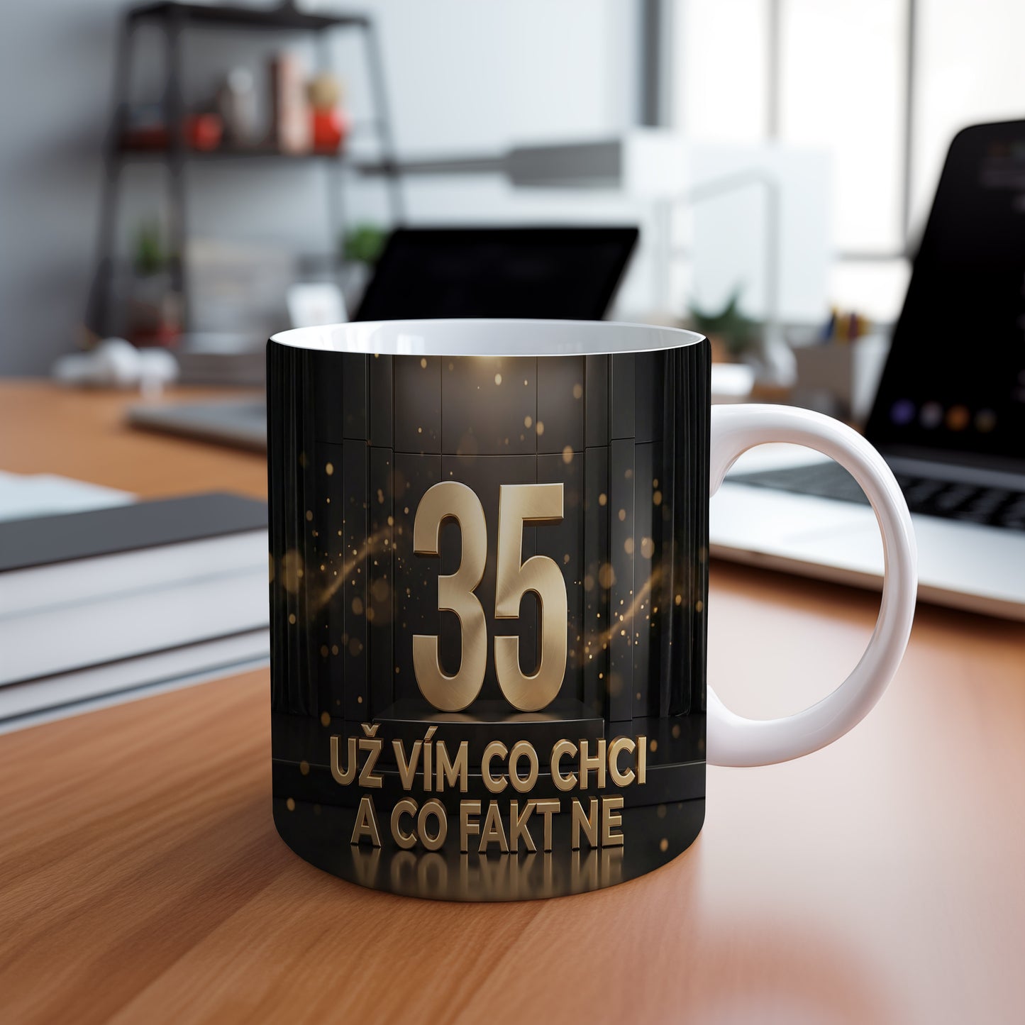Narozeninový hrnek 35 let – UŽ VÍM CO CHCI A CO FAKT NE