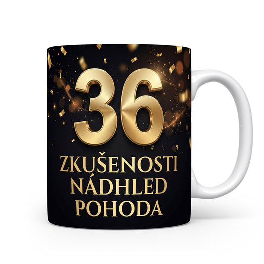Narozeninový hrnek s číslem 36