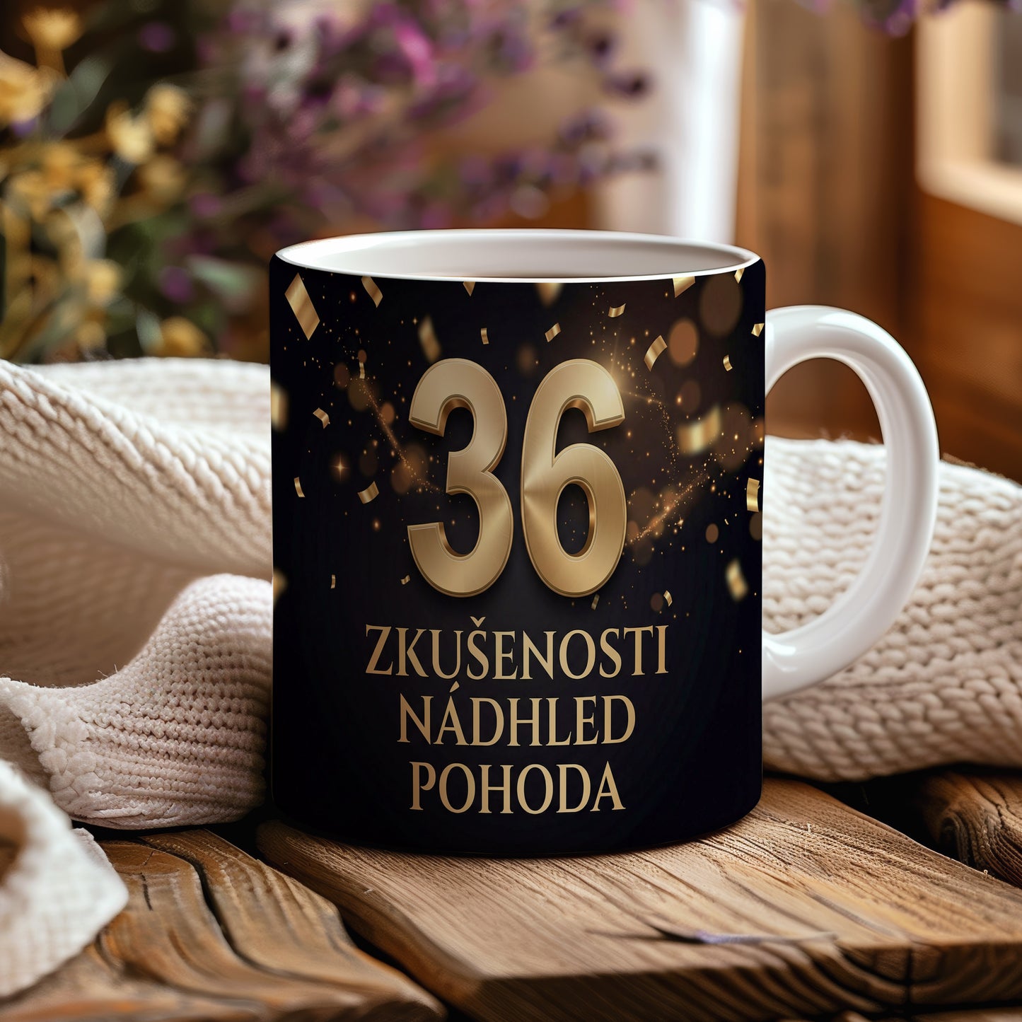 Narozeninový hrnek 36 let – ZKUŠENOSTI NÁDHLED POHODA
