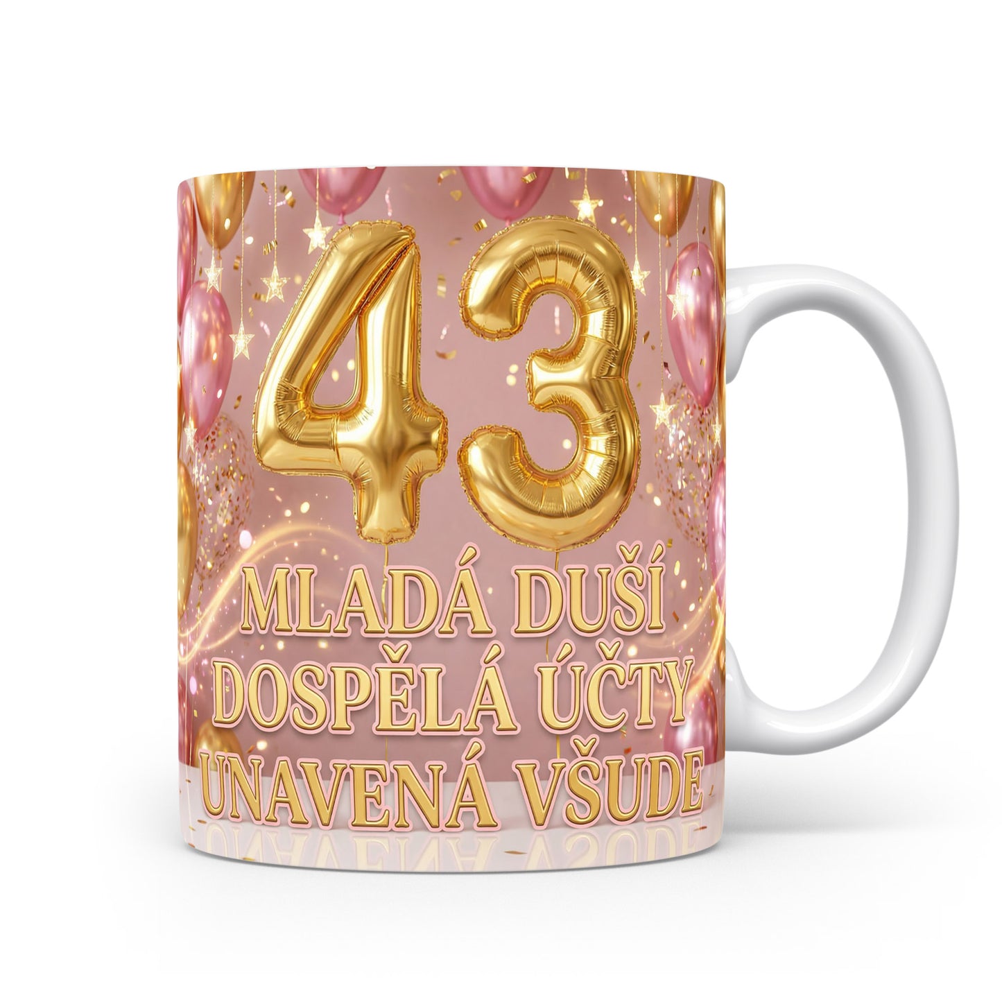 Narozeninový hrnek s číslem 43