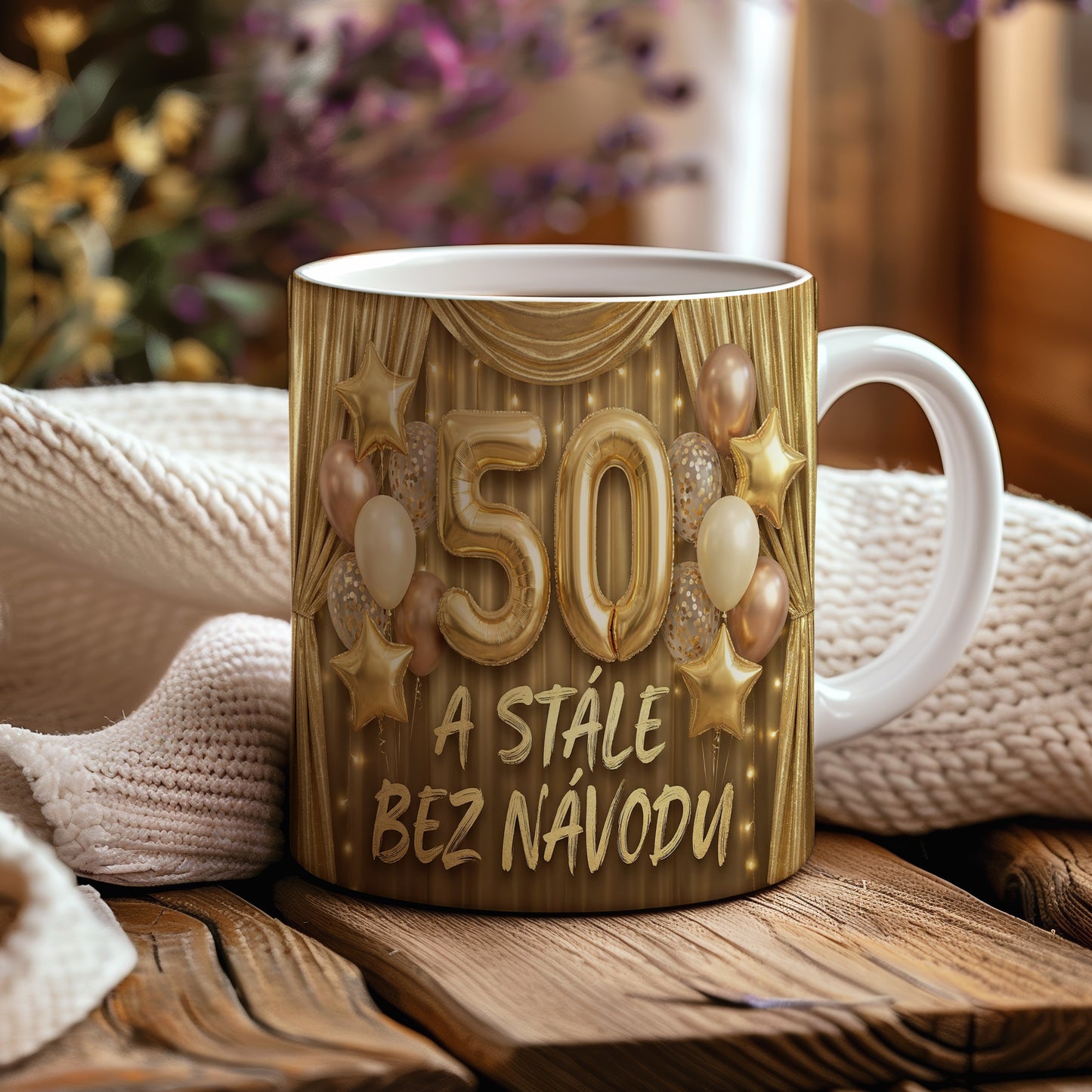 Narozeninový hrnek 50 let – A STÁLE BEZ NÁVODU