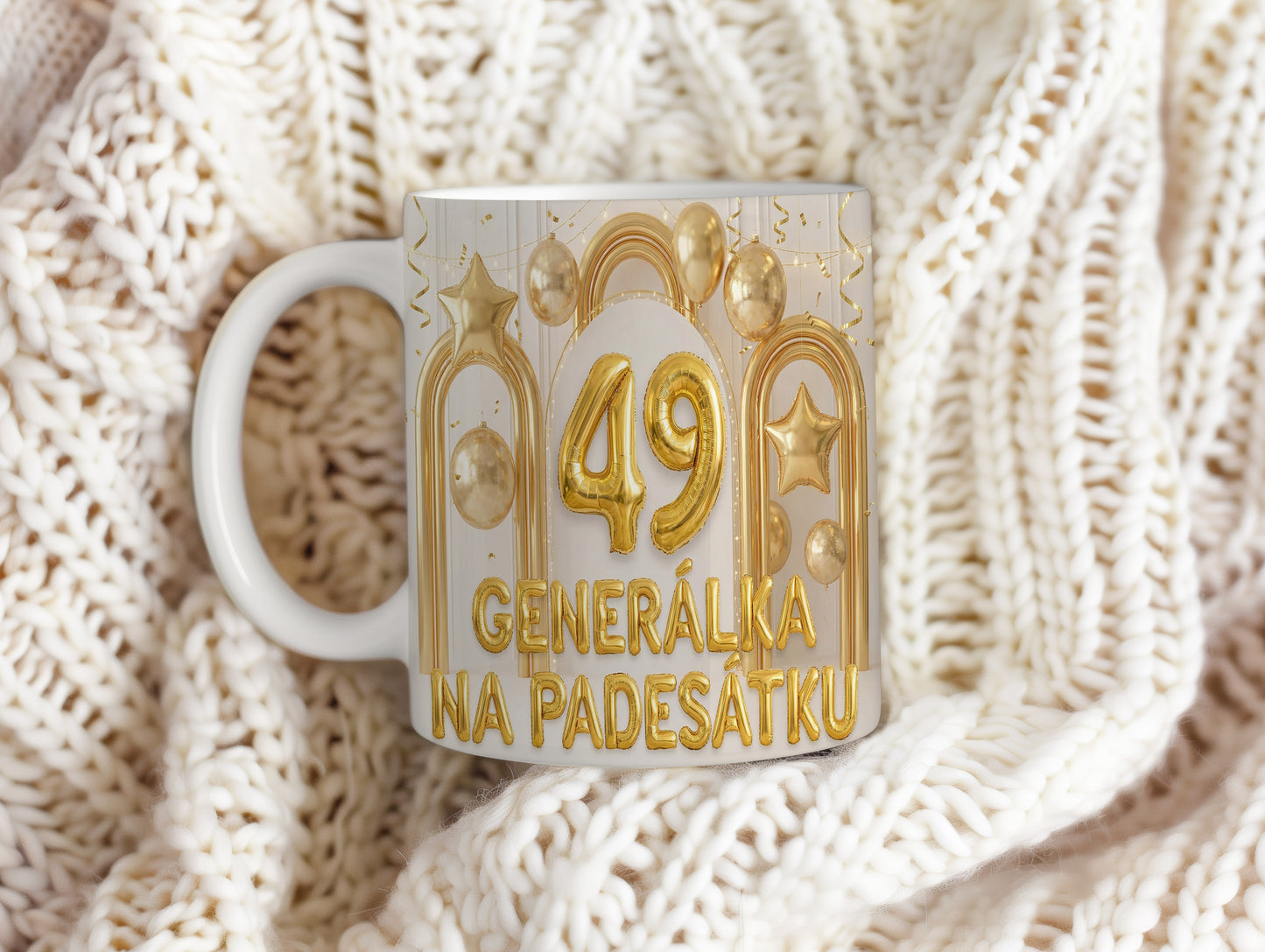 Narozeninový hrnek 49 let – GENERÁLKA NA PADESÁTKU