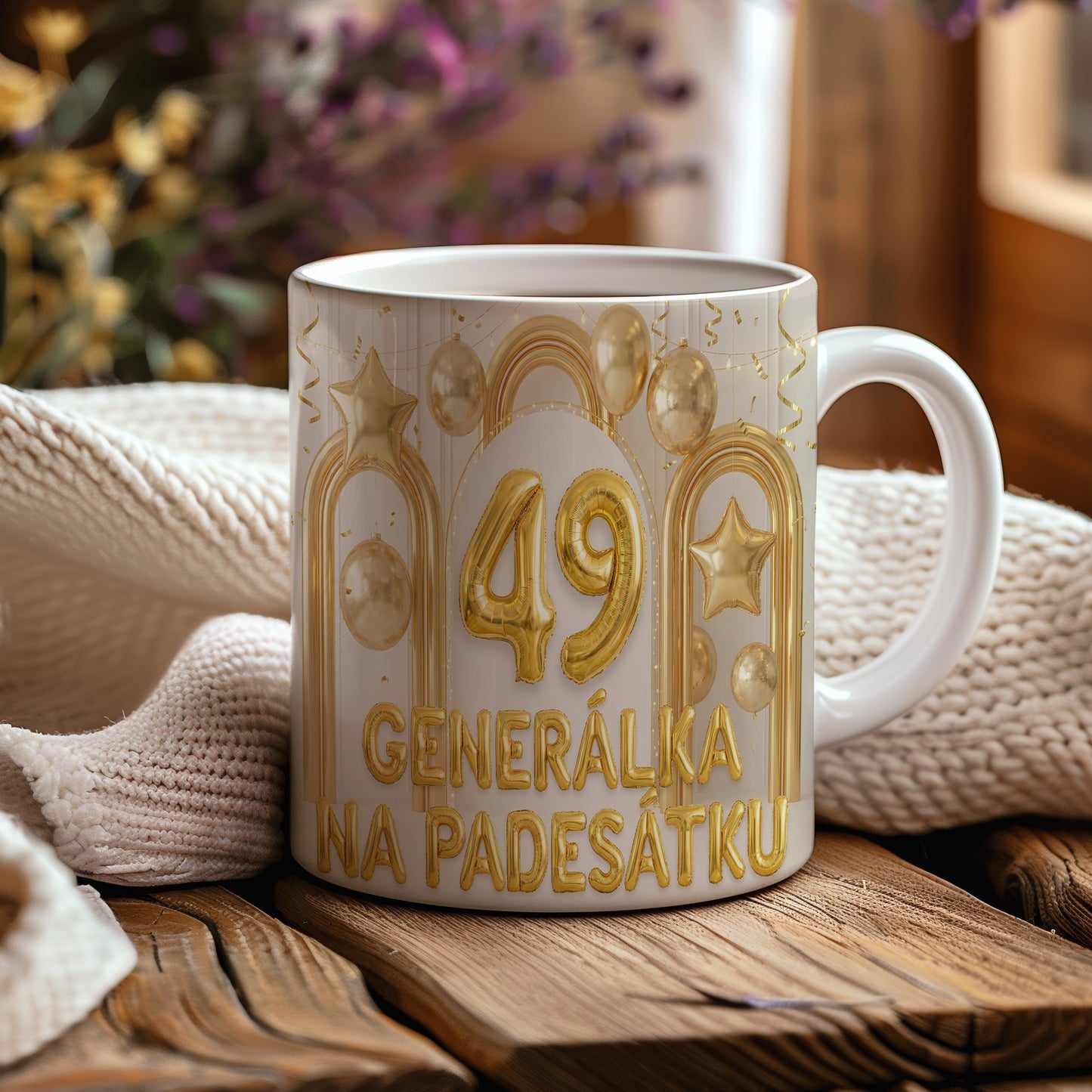 Narozeninový hrnek 49 let – GENERÁLKA NA PADESÁTKU
