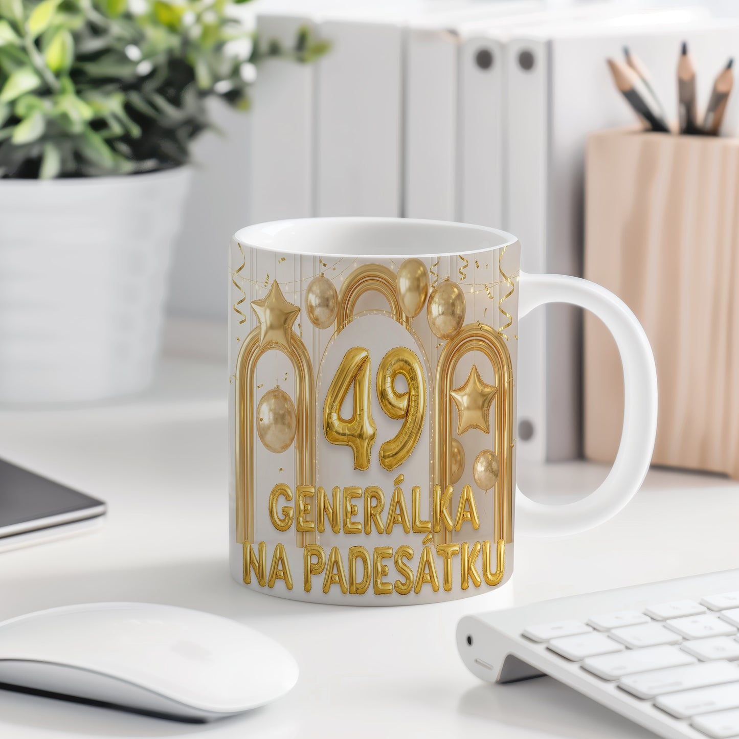Narozeninový hrnek 49 let – GENERÁLKA NA PADESÁTKU