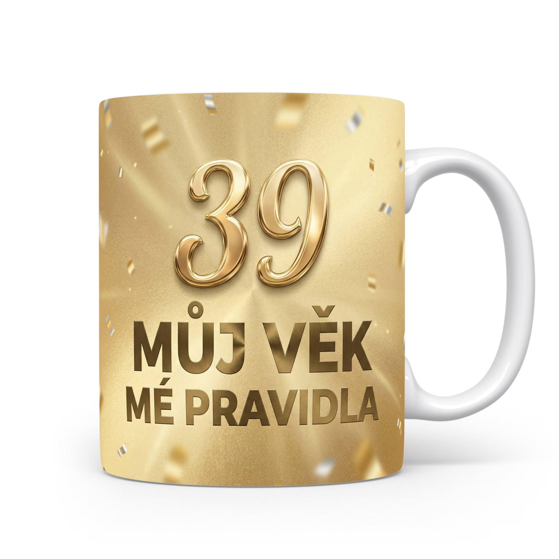Narozeninový hrnek s věkem 39