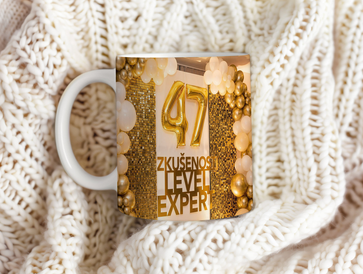 Narozeninový hrnek 47 let – ZKUŠENOSTI LEVEL EXPERT