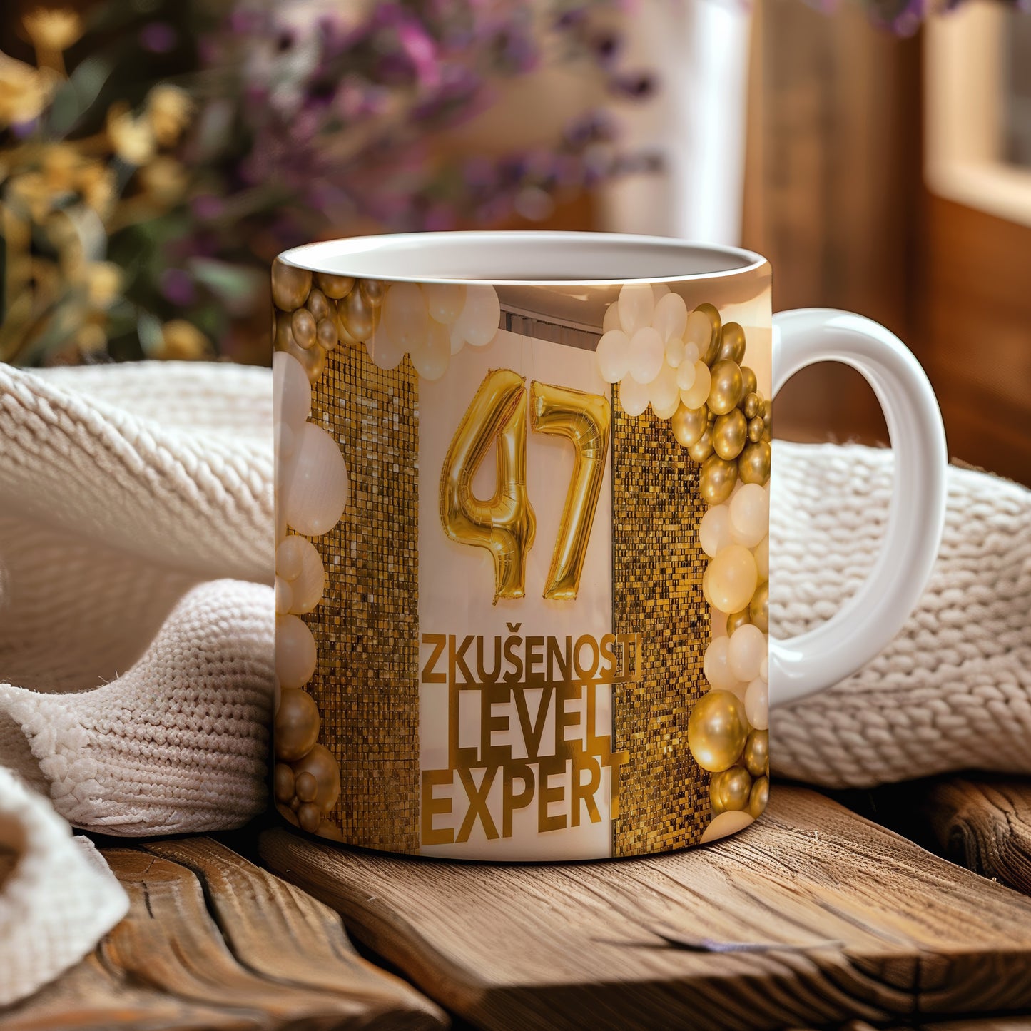 Narozeninový hrnek 47 let – ZKUŠENOSTI LEVEL EXPERT
