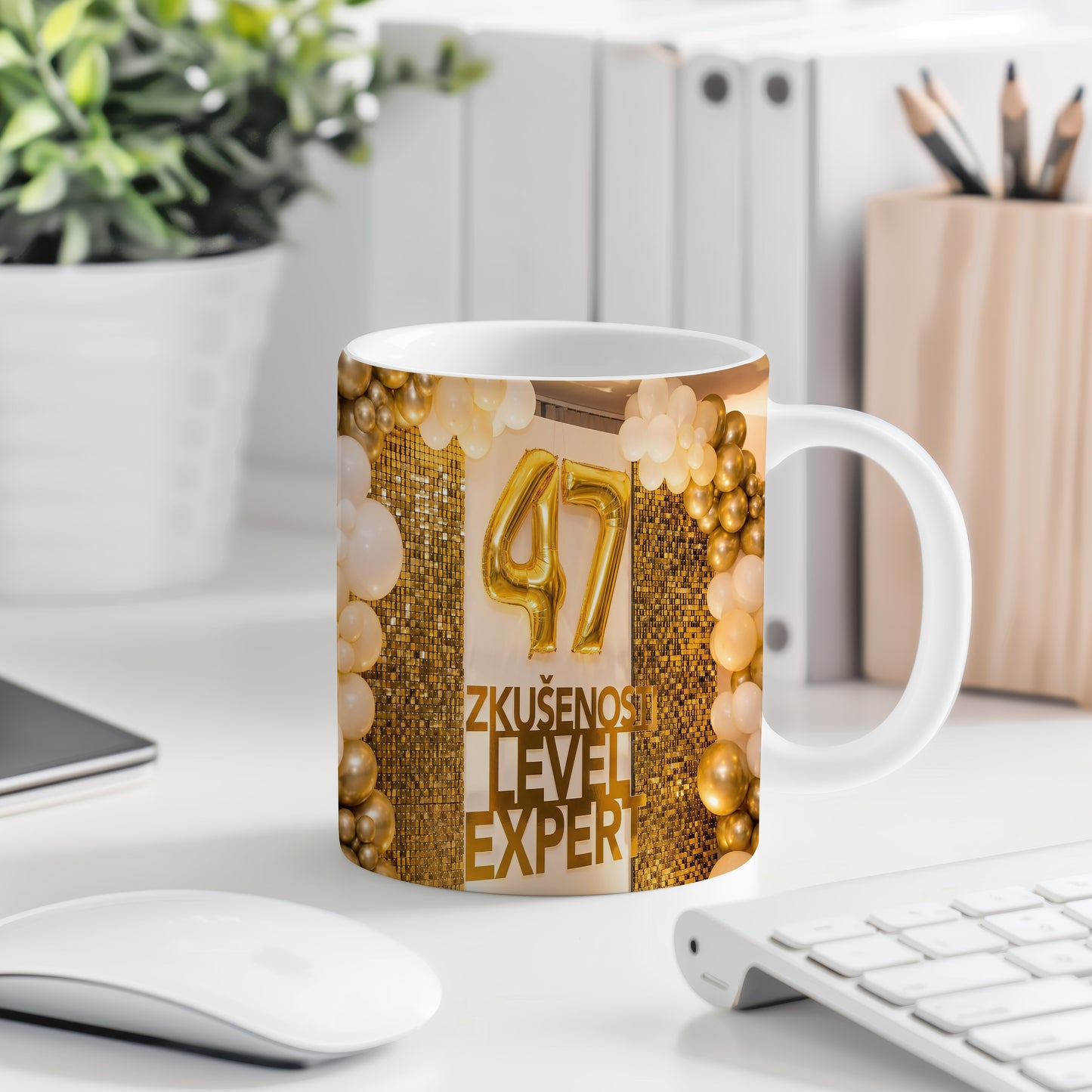 Narozeninový hrnek 47 let – ZKUŠENOSTI LEVEL EXPERT