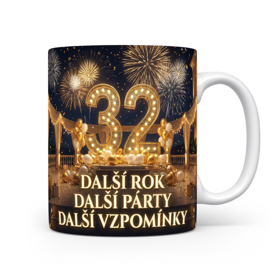 Narozeninový hrnek s číslem 32