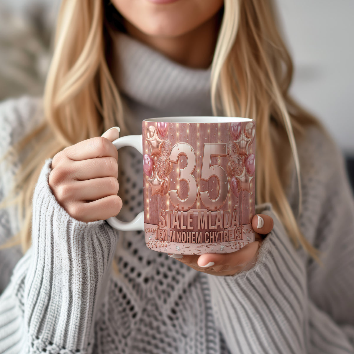 Narozeninový hrnek 35 let – STÁLE MLADÁ, JEN MNOHEM CHYTŘEJŠÍ
