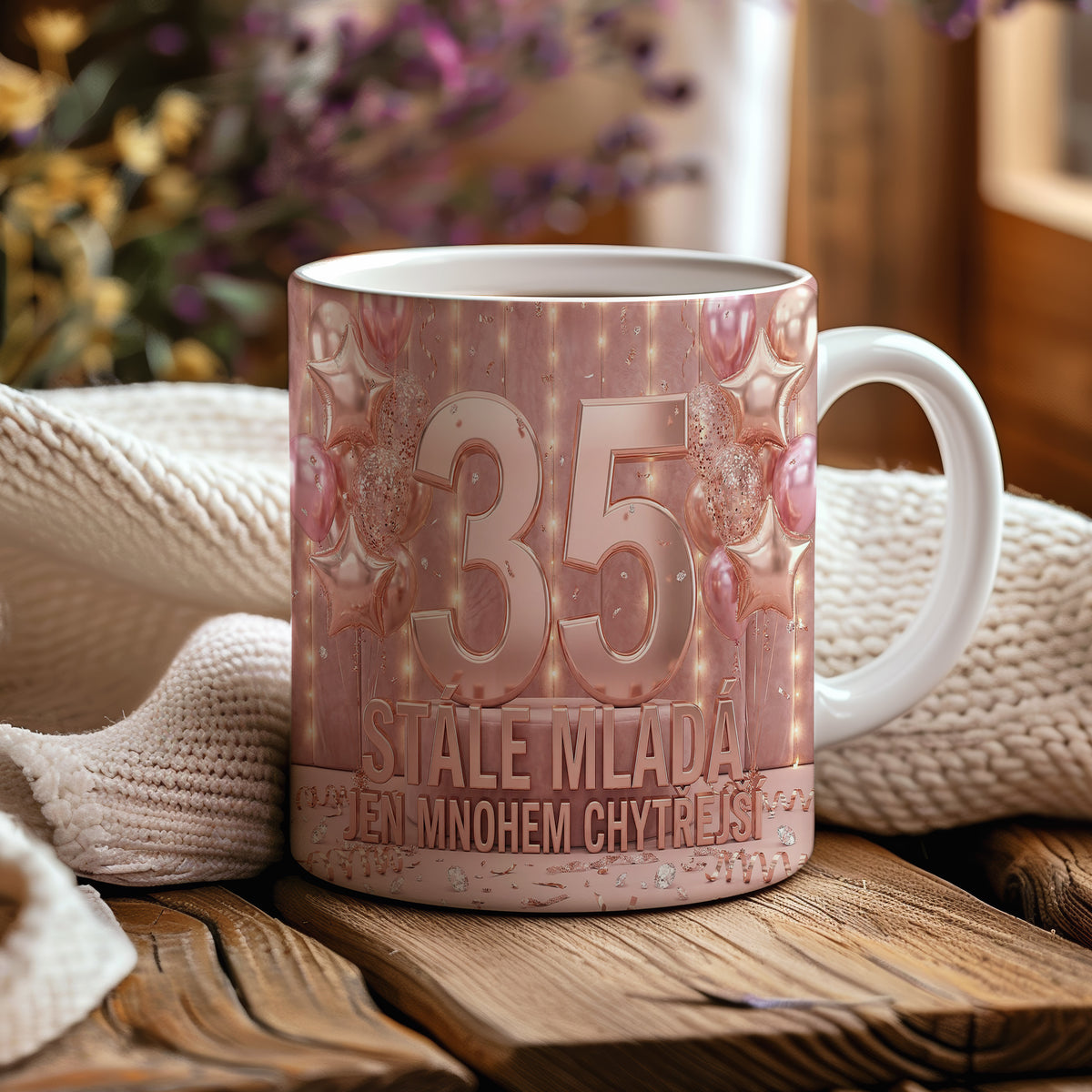 Narozeninový hrnek 35 let – STÁLE MLADÁ, JEN MNOHEM CHYTŘEJŠÍ