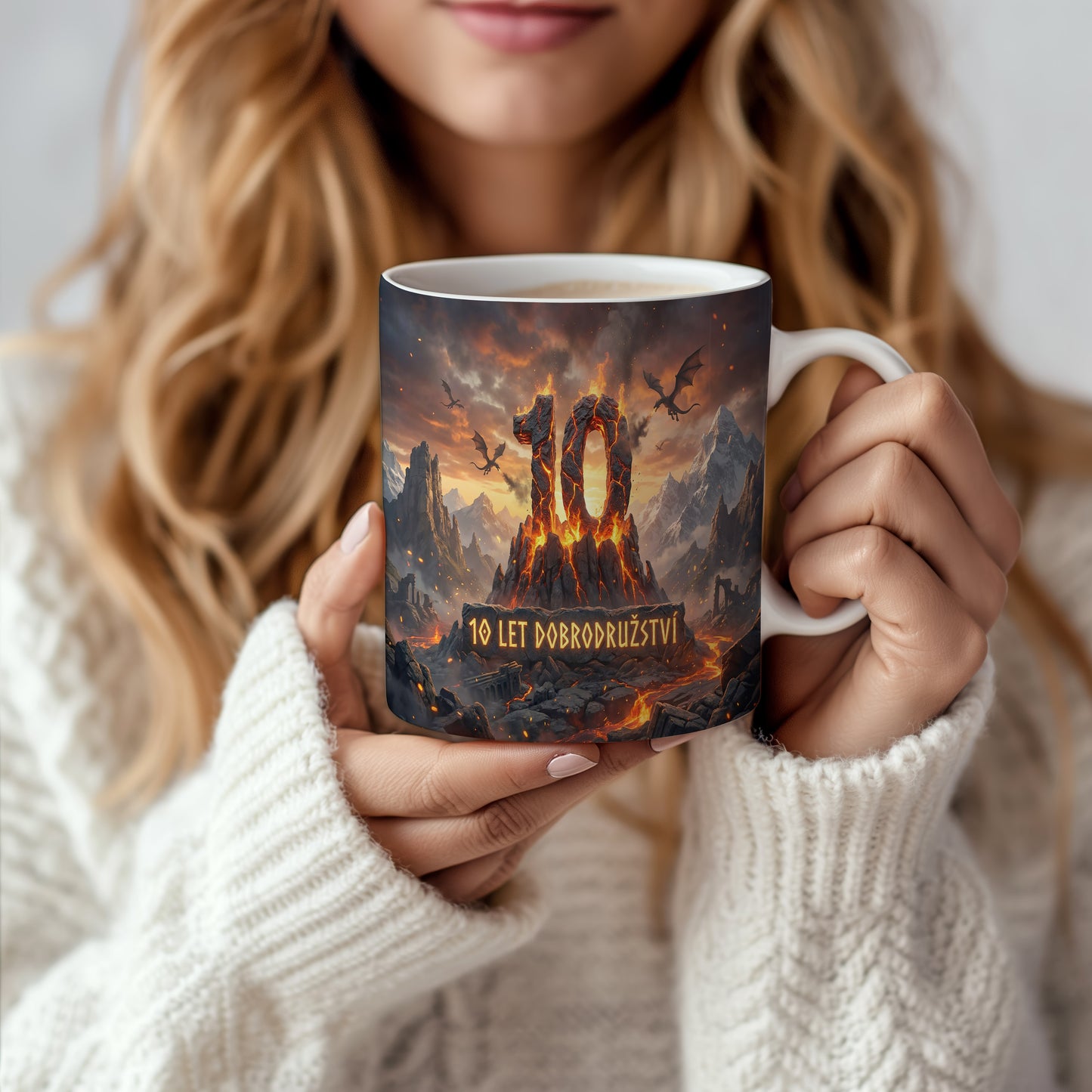 Narozeninový hrnek 10 let – 10 LET DOBRODRUŽSTVÍ
