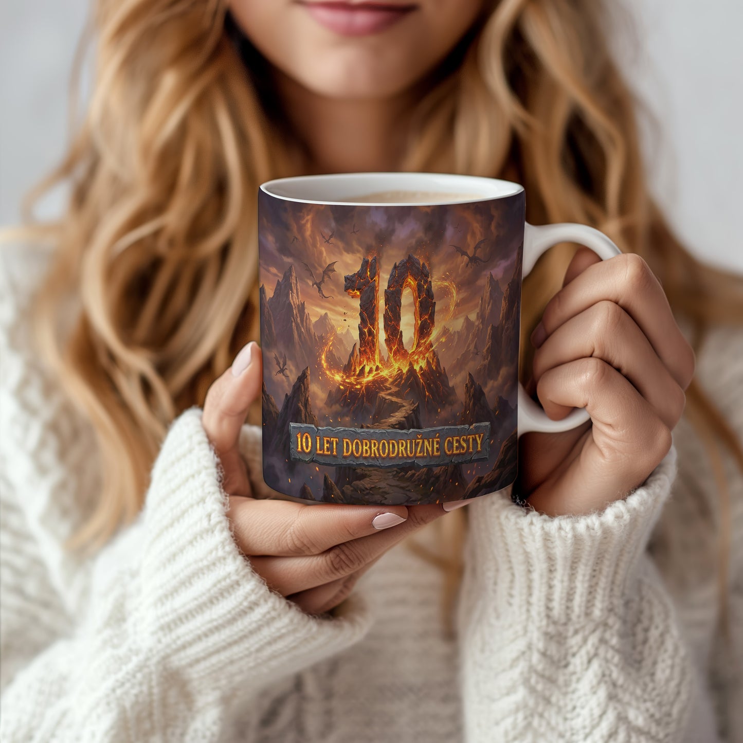 Narozeninový hrnek 10 let – 10 LET DOBRODRUŽNÉ CESTY