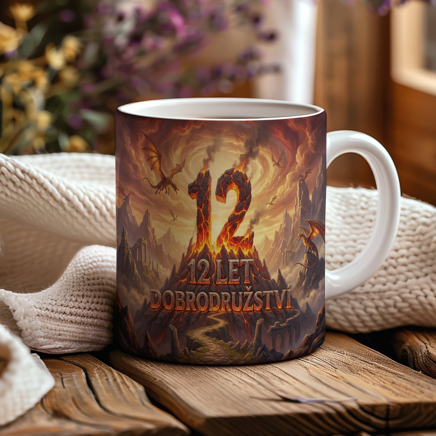 Narozeninový hrnek 12 let – 12 LET DOBRODRUŽSTVÍ