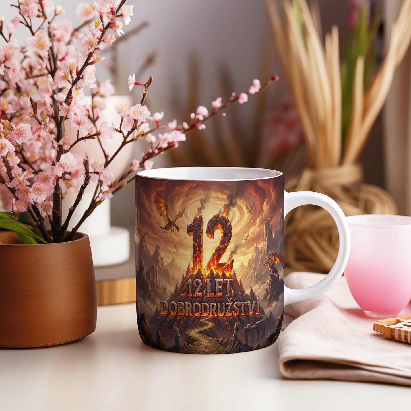Narozeninový hrnek 12 let – 12 LET DOBRODRUŽSTVÍ
