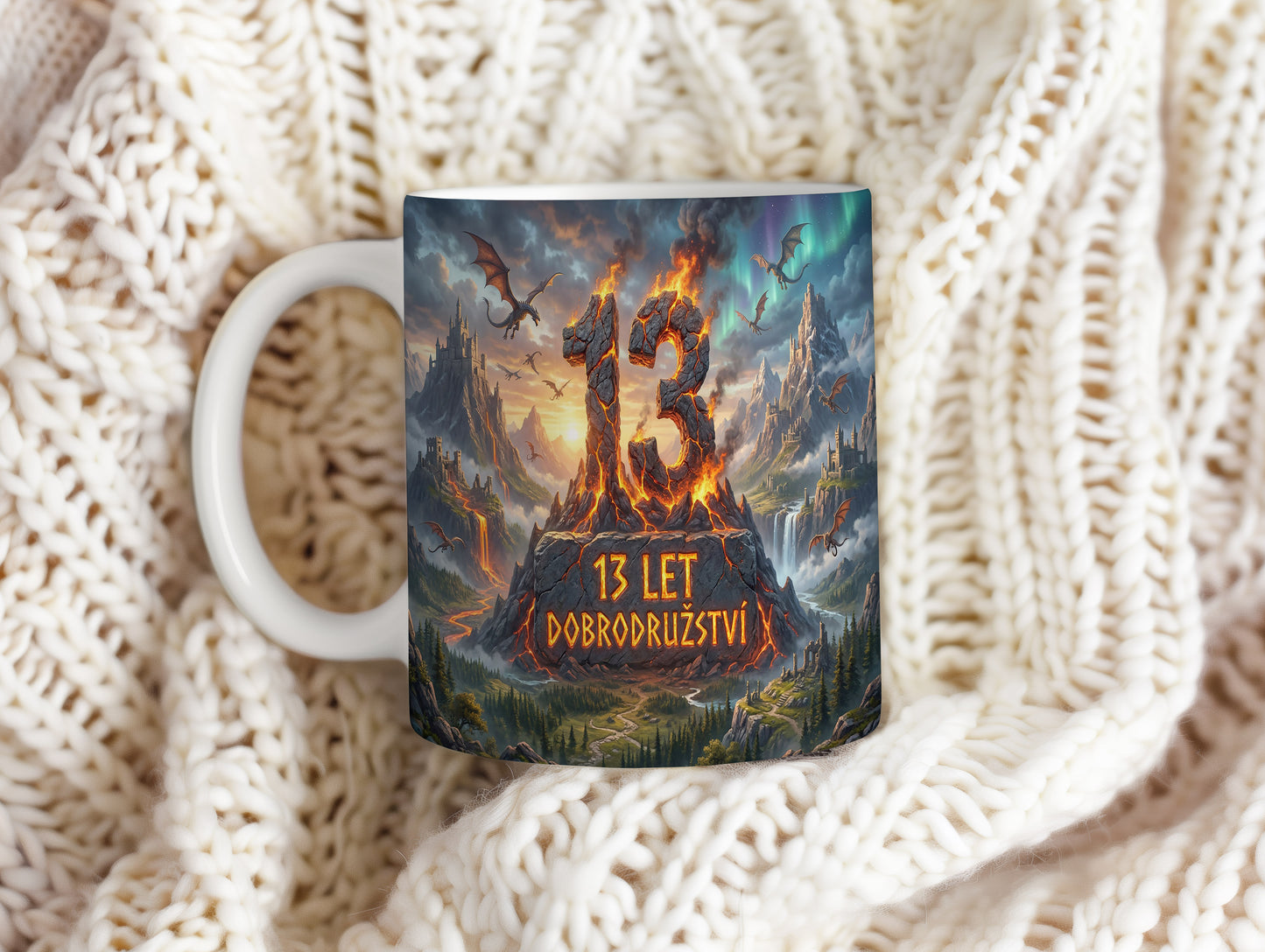 Narozeninový hrnek 13 let – DOBRODRUŽSTVÍ