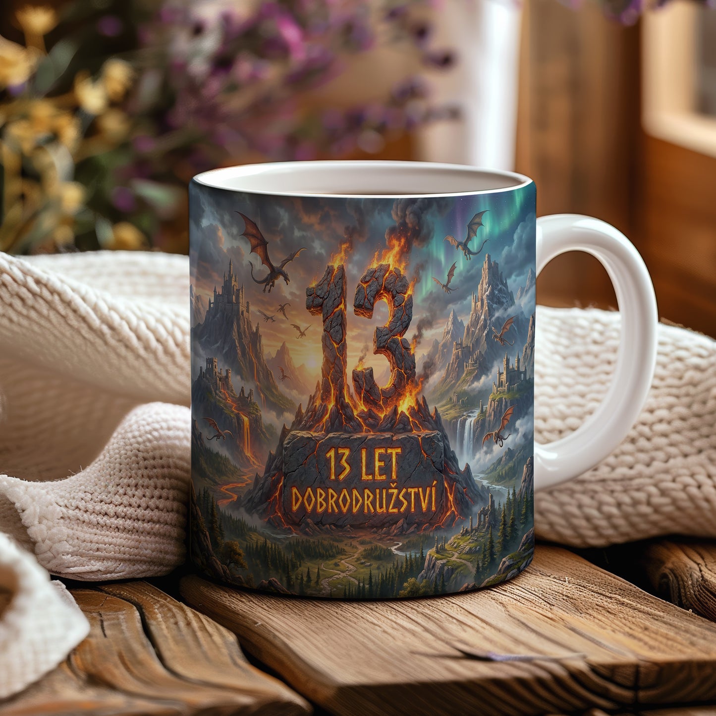 Narozeninový hrnek 13 let – DOBRODRUŽSTVÍ