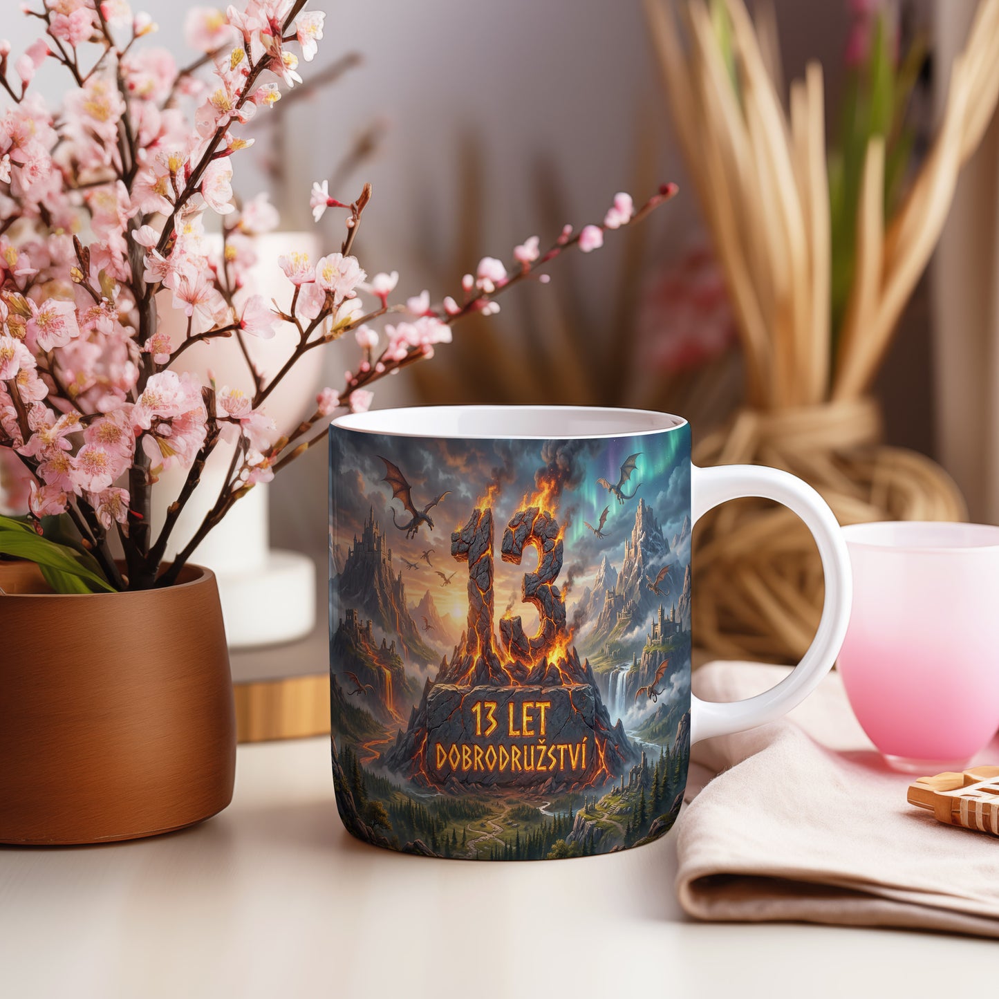 Narozeninový hrnek 13 let – DOBRODRUŽSTVÍ