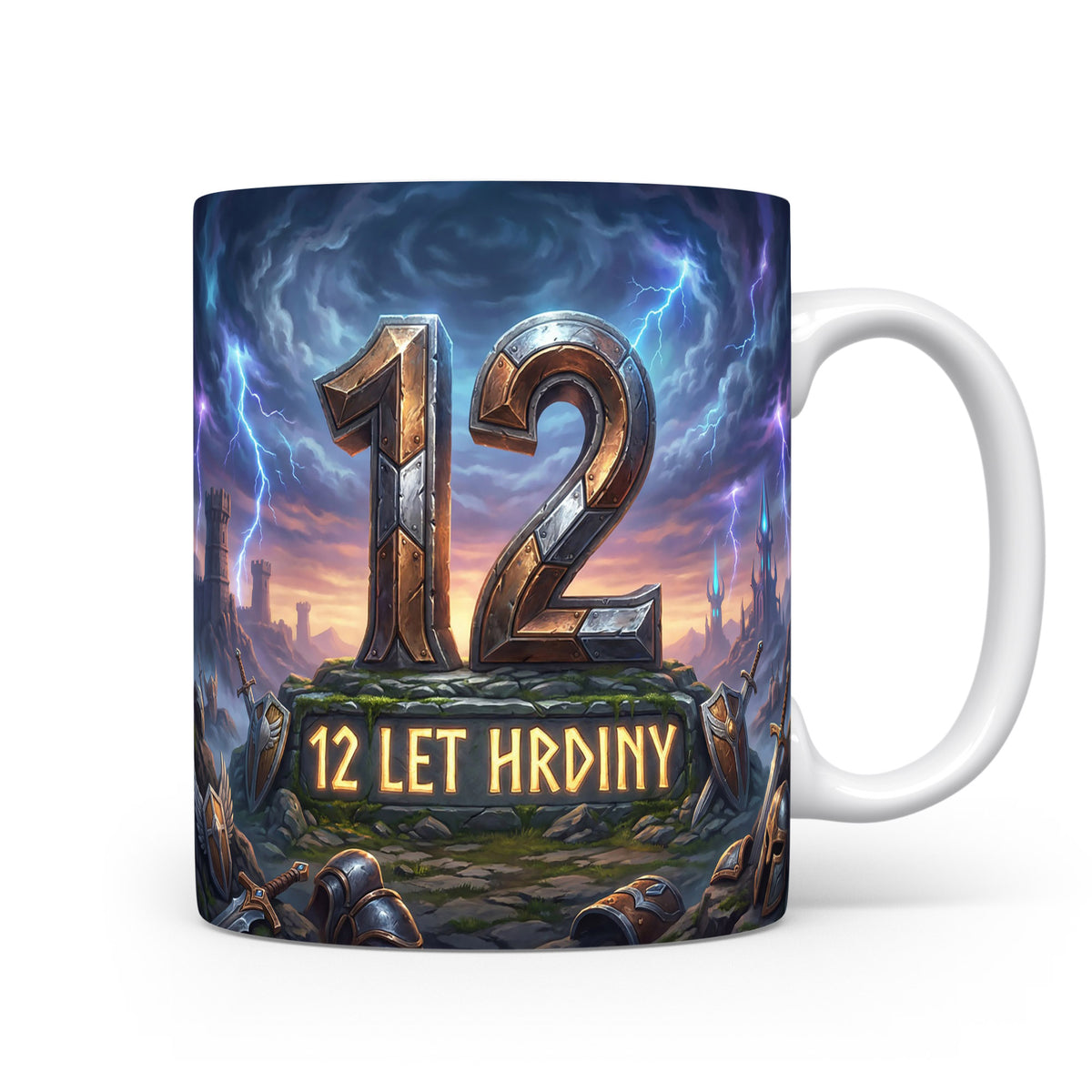 Hrdinský hrnek s věkem 12