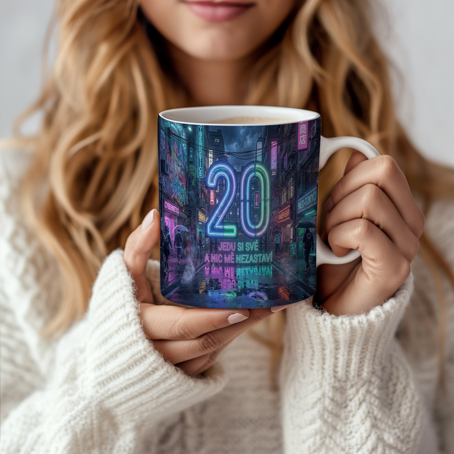 Narozeninový hrnek 20 let – JEDU SI SVÉ A NIC MĚ NEZASTAVÍ