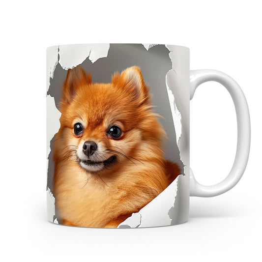 Hrnek s roztomilým pomeranianem – originálním motivem