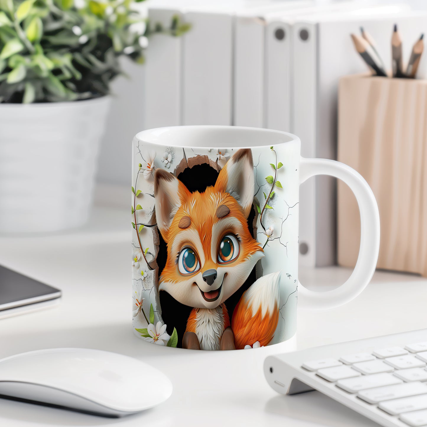 Hrnek s roztomilým foxem