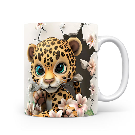 Hrnek s roztomilým leopardem