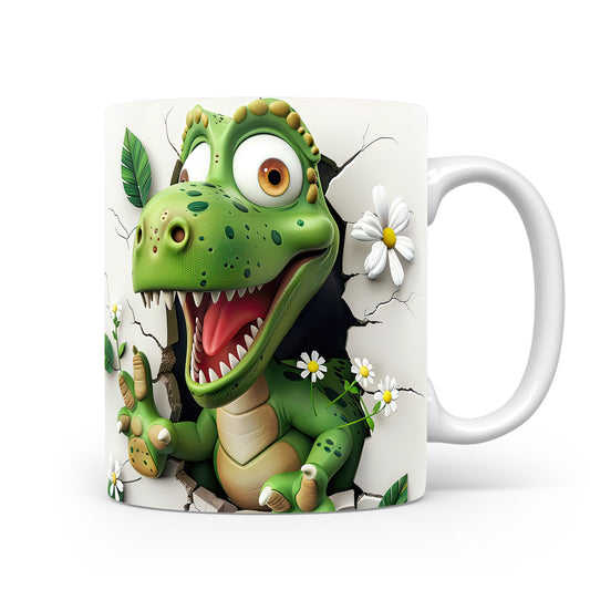 Hrnek s dinosaurusem 3D efektem