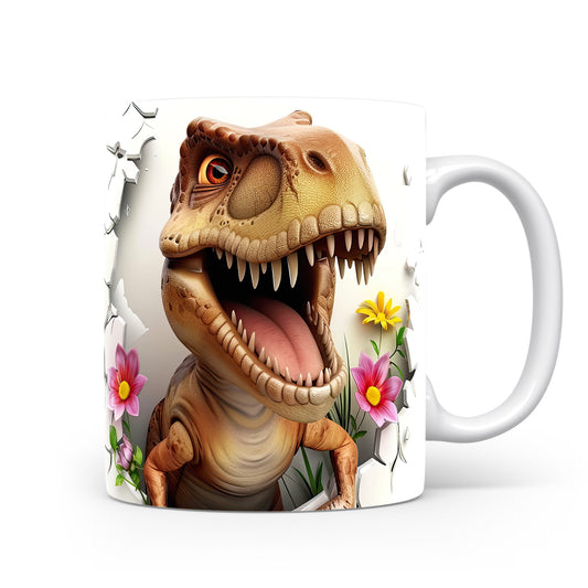 Hrnek s dinosaurusem 3D efektem – 3D efektem