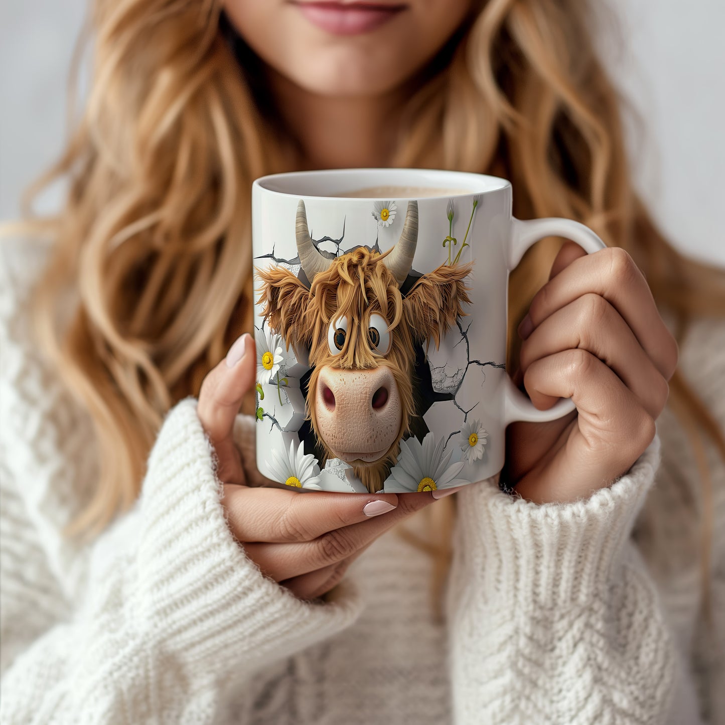 Hrnek s kreativní krávou