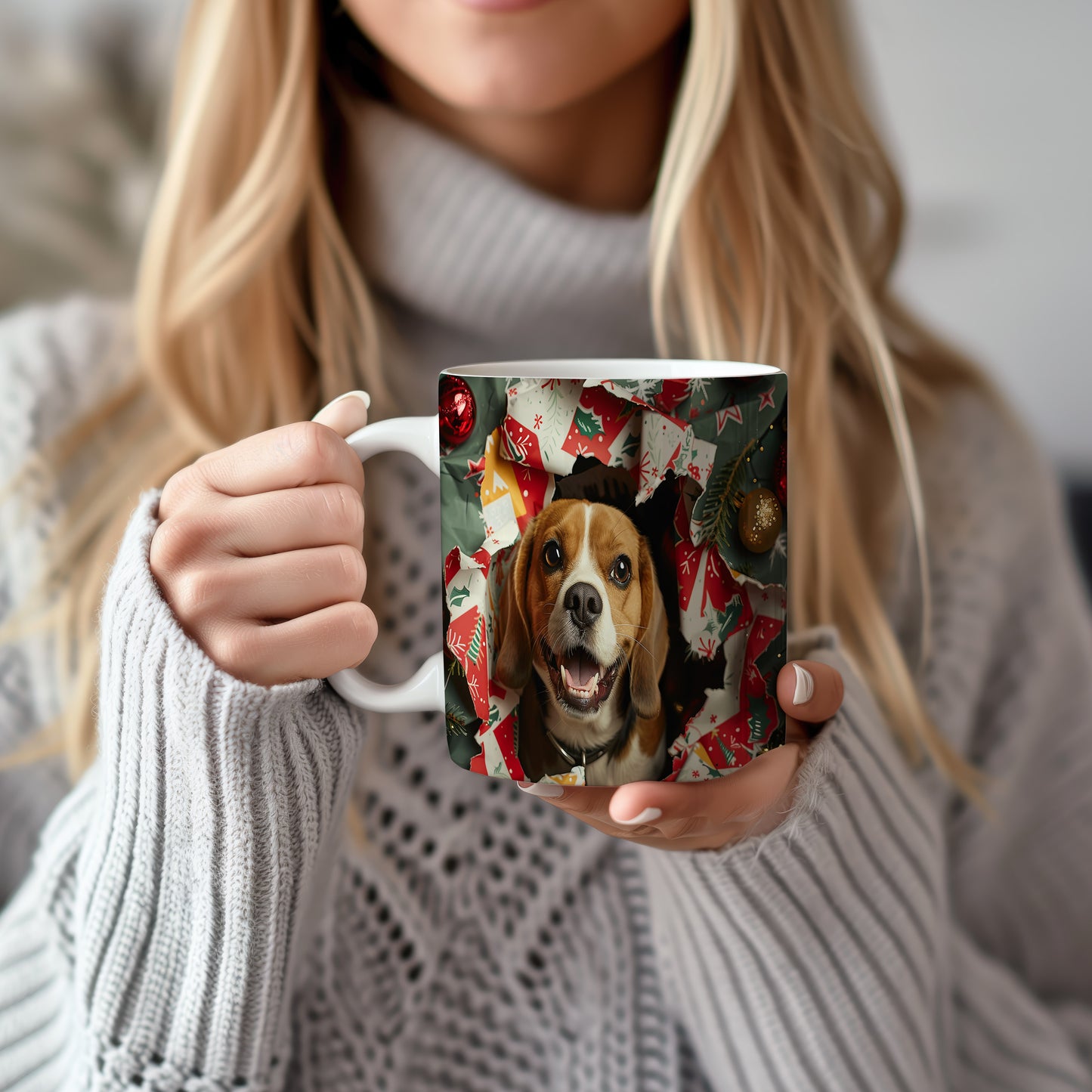 Hrnek s beagle štěňátkem