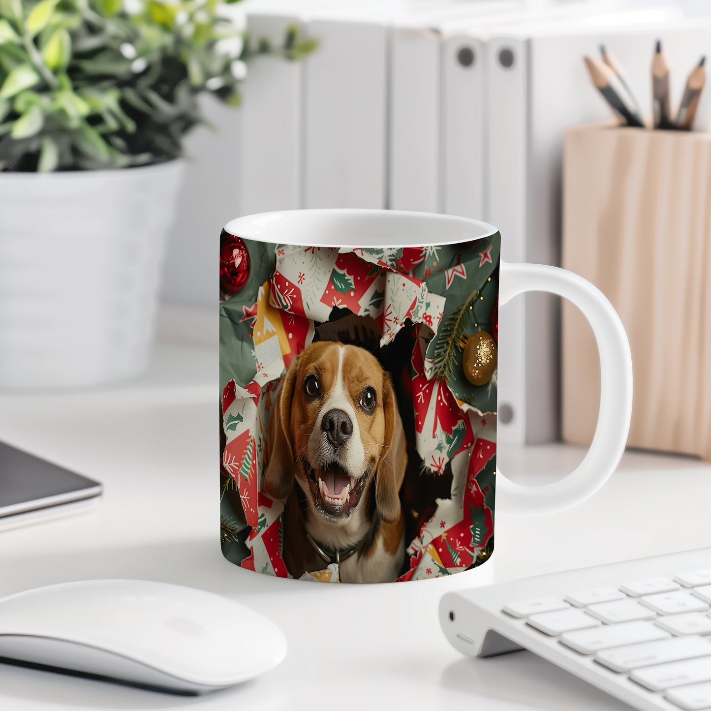Hrnek s beagle štěňátkem