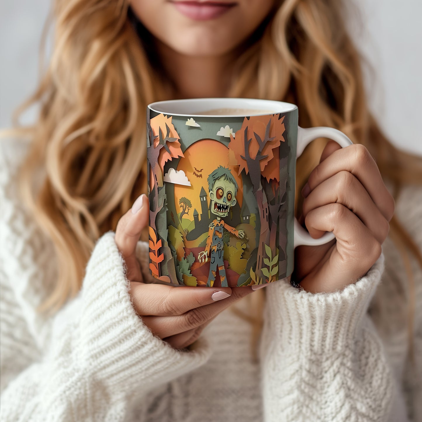 Hrnek se zombie motivem