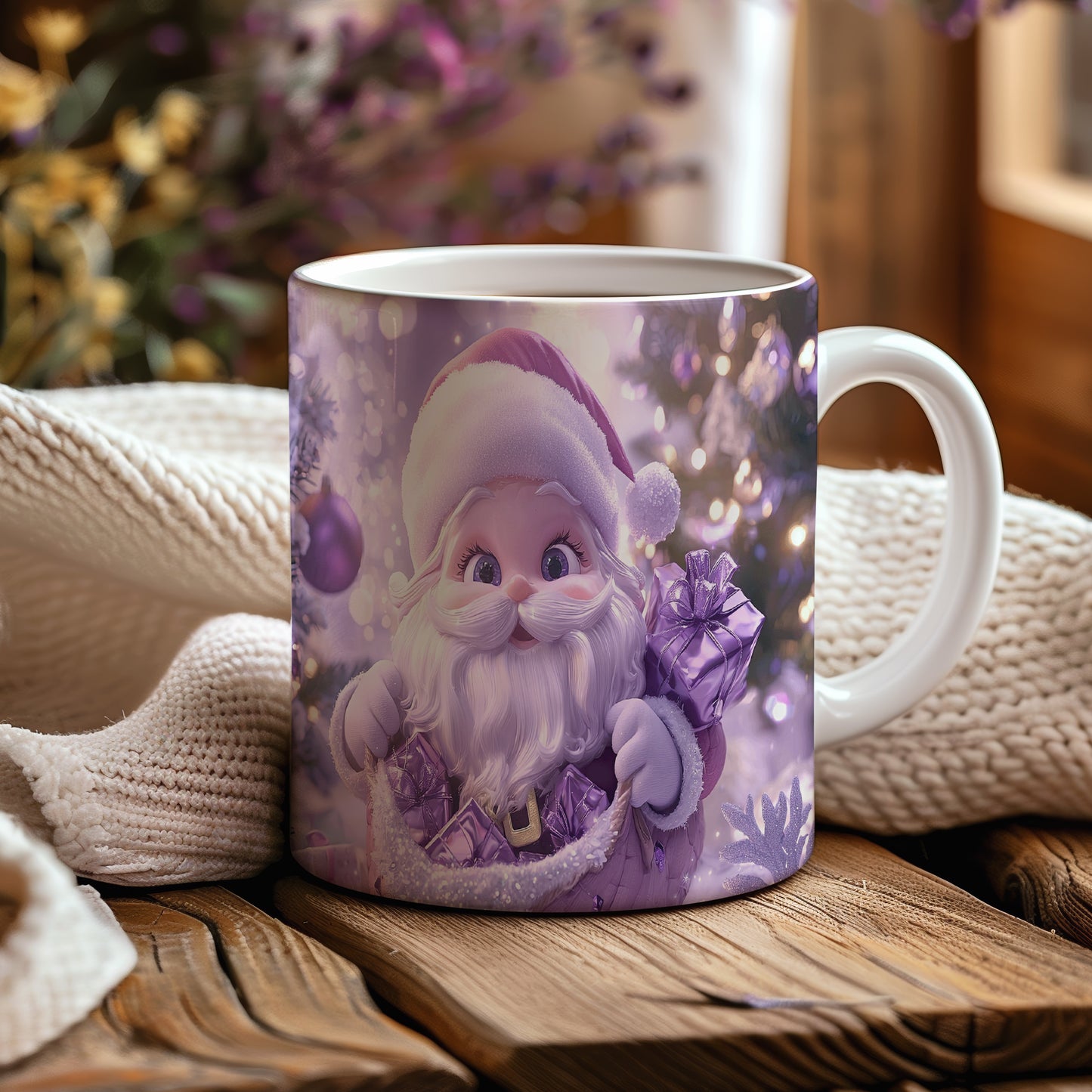 Hrnek se Santou Claus a dárky