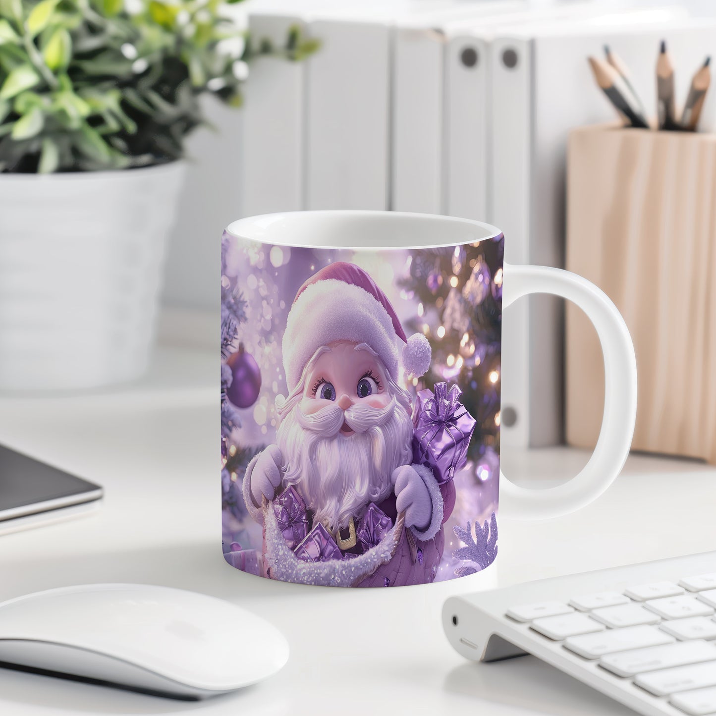 Hrnek se Santou Claus a dárky