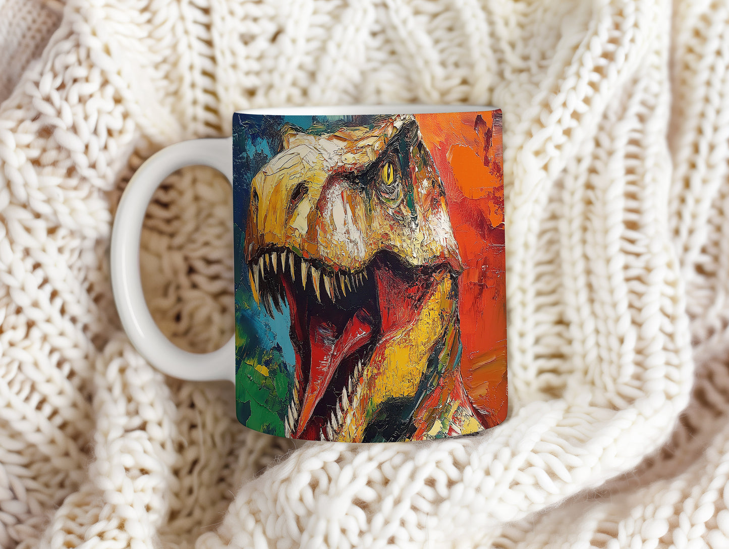 Hrnek s dinosaury 3D efektem