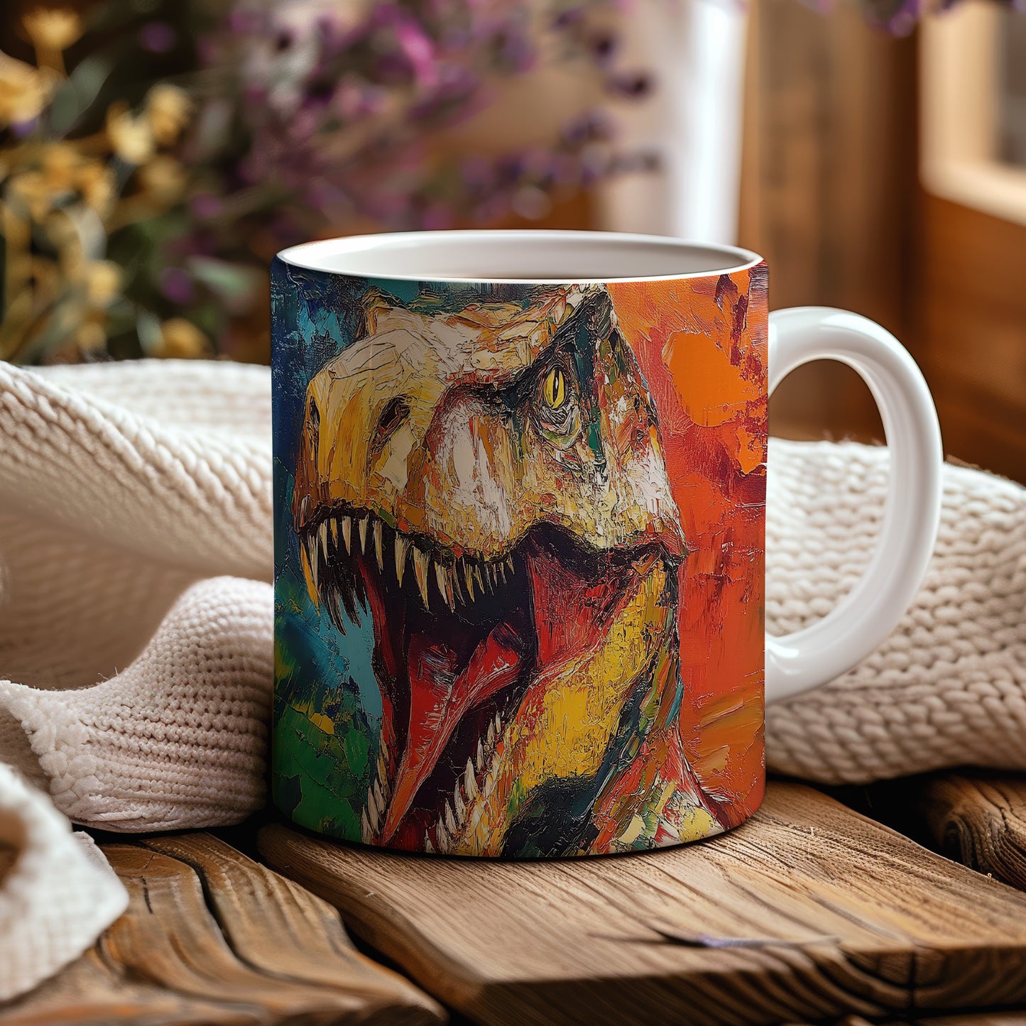 Hrnek s dinosaury 3D efektem