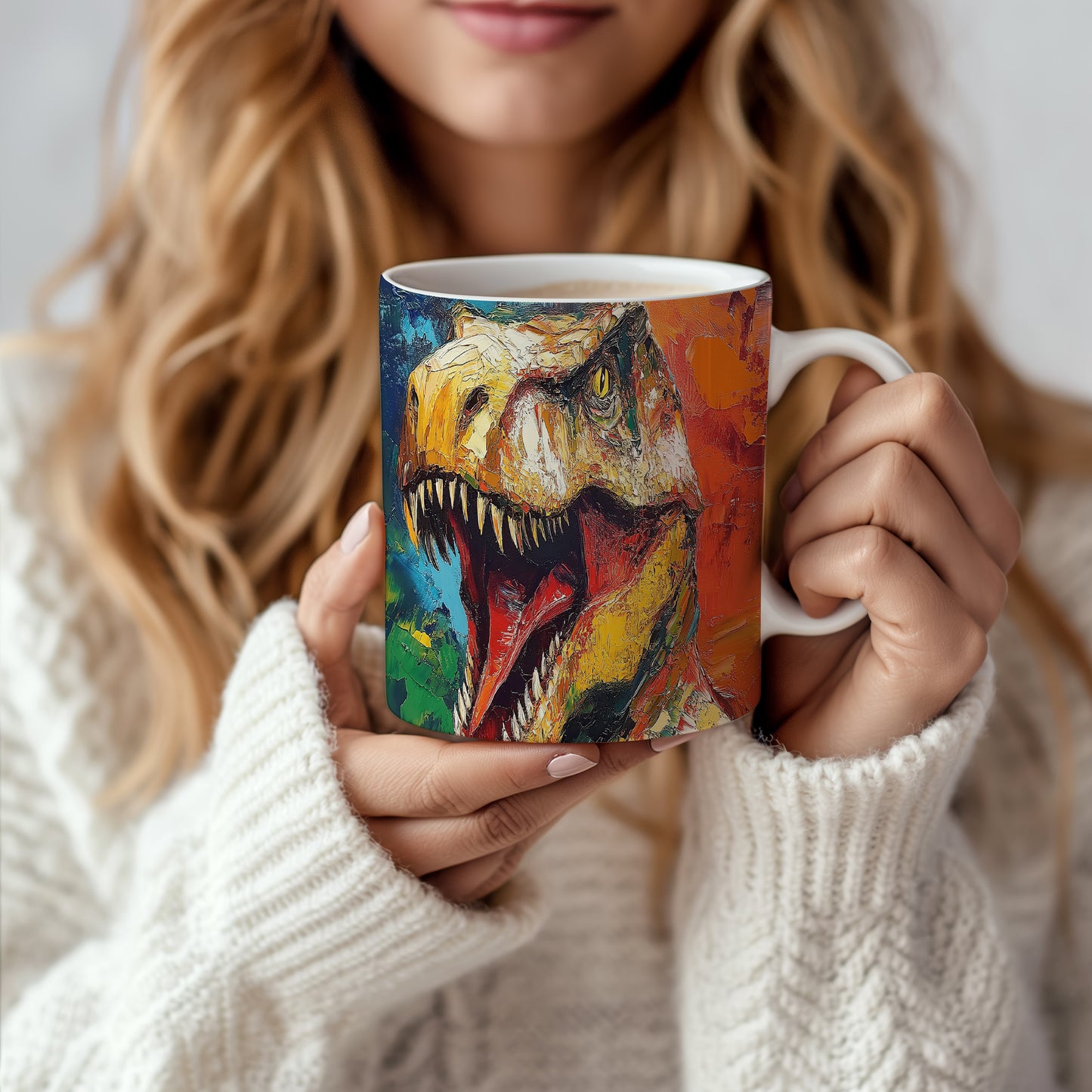 Hrnek s dinosaury 3D efektem