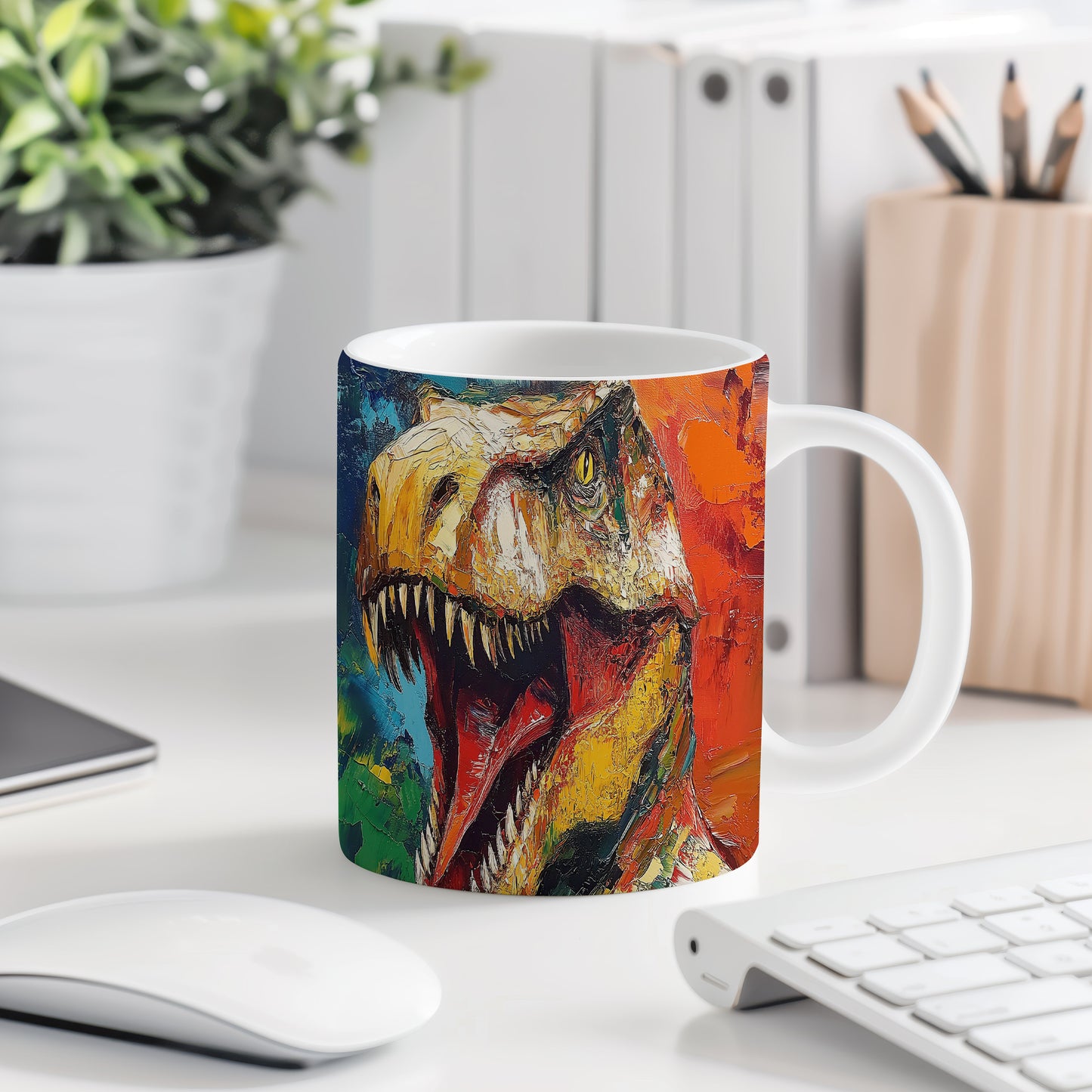 Hrnek s dinosaury 3D efektem