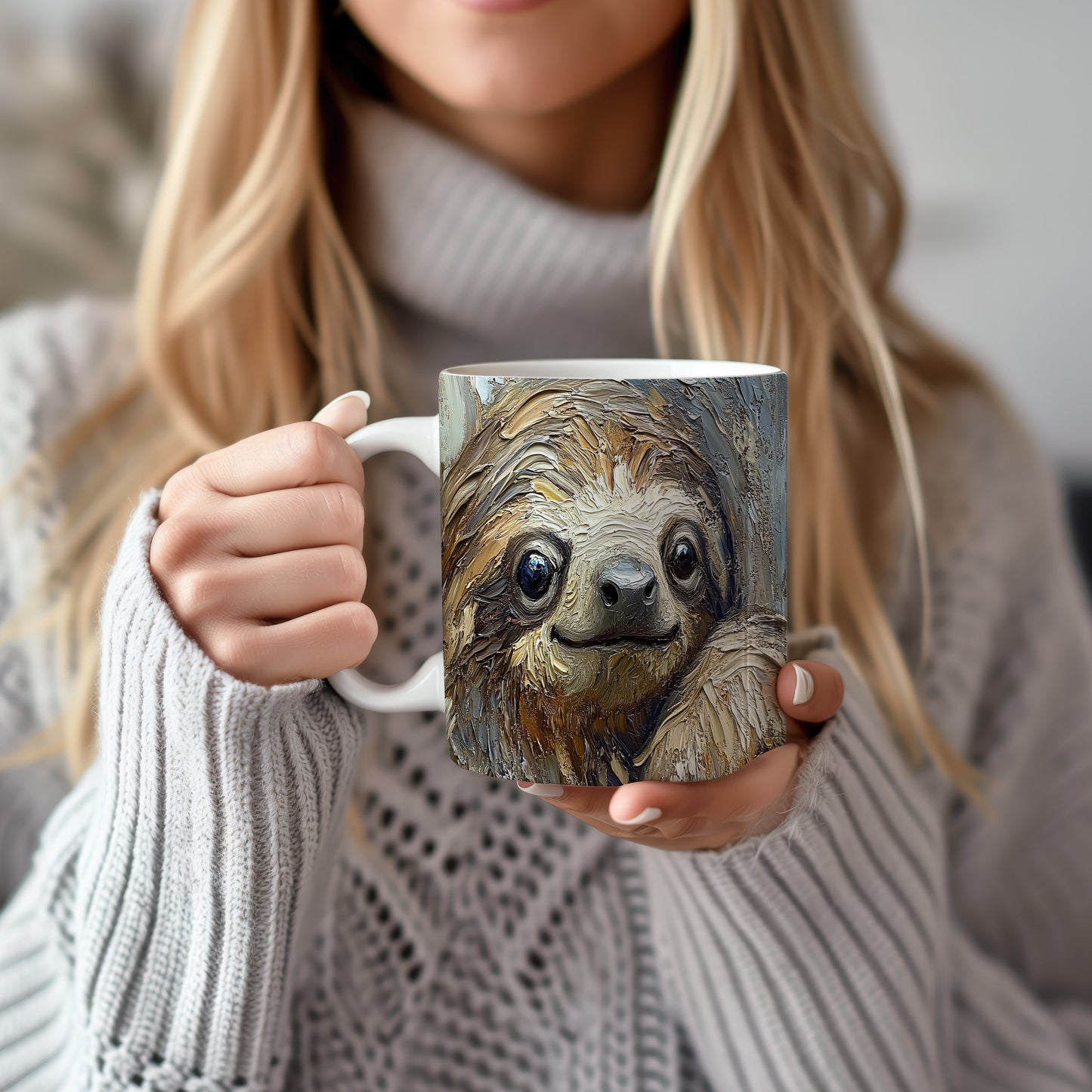 Hrnek se sloníkem veselým obličejem