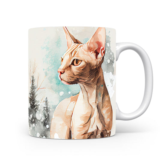 Hrnek s kočkou sphynx