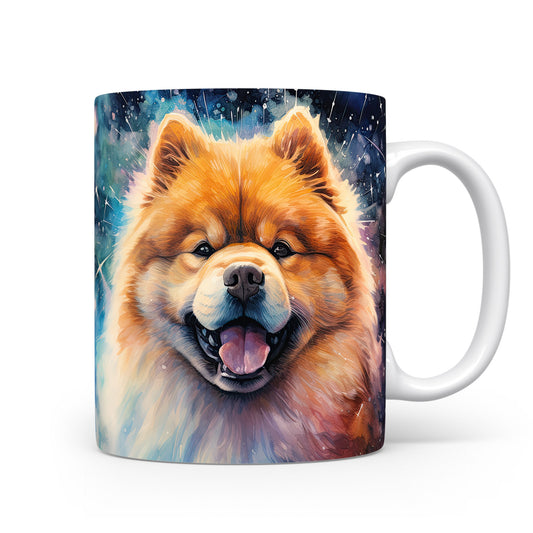 Hrnek s veselým chow-chow psem motivem