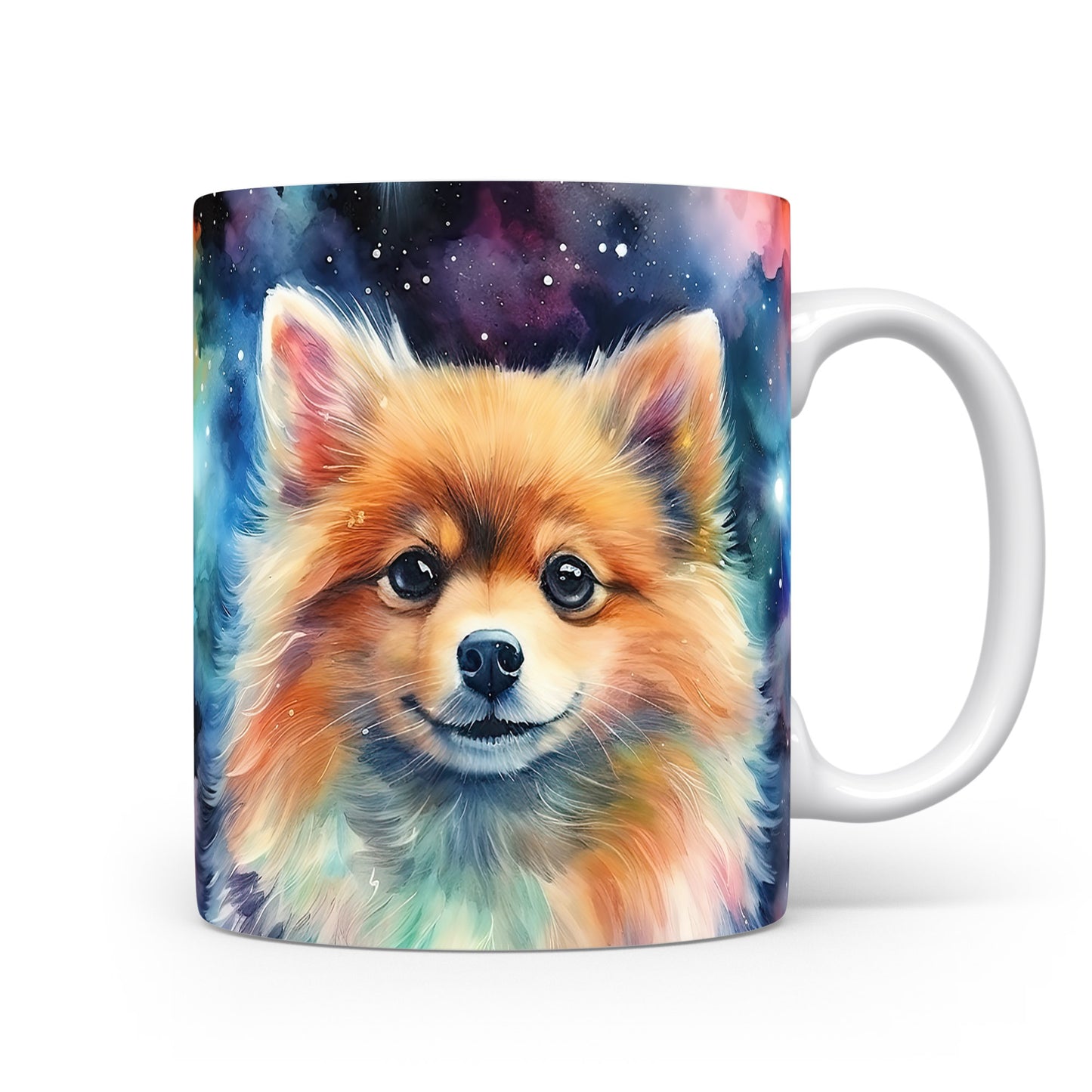 Hrnek s roztomilým pomeranianem – výrazným designem