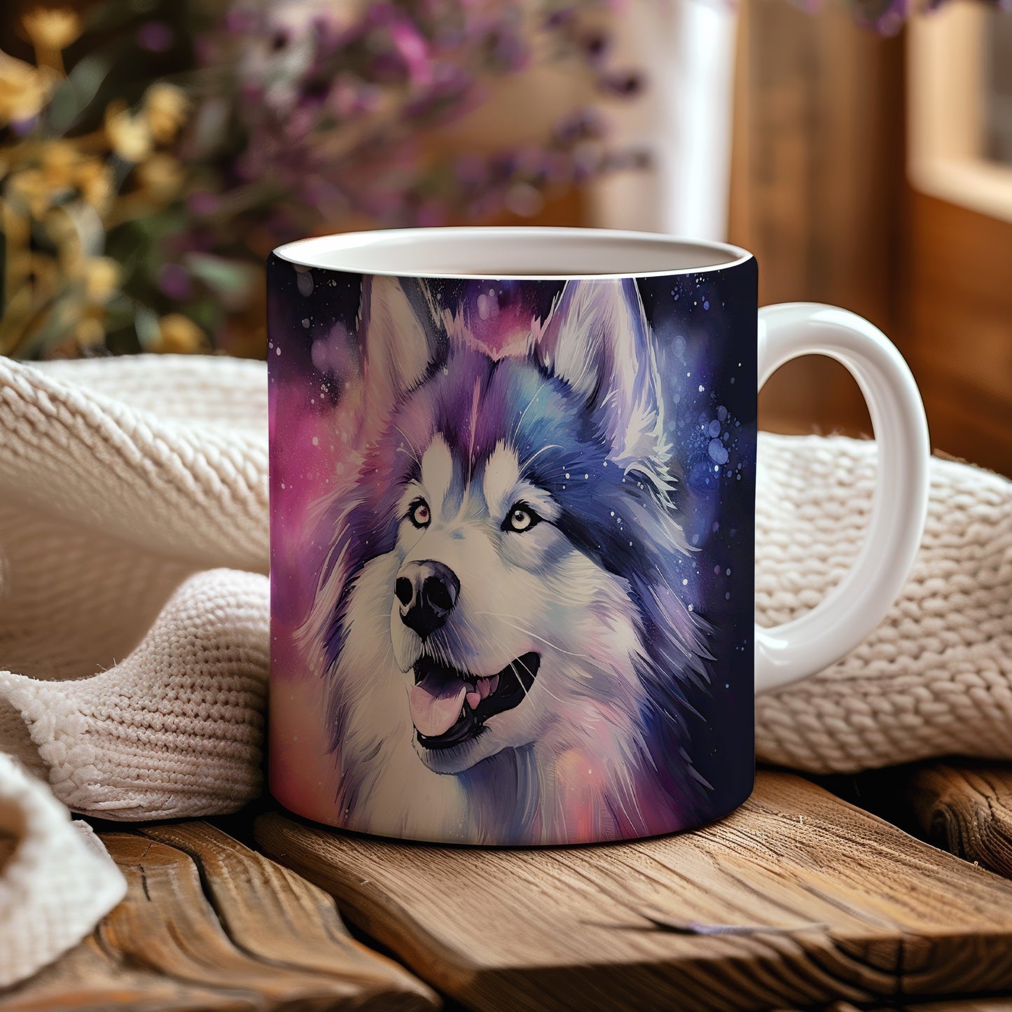 Hrnek se šťastným huskym