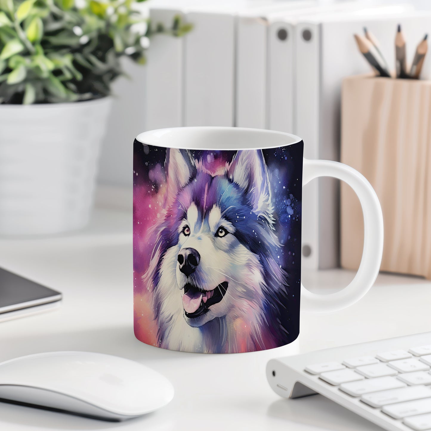 Hrnek se šťastným huskym