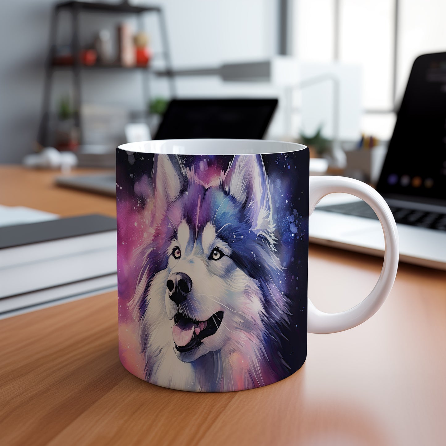 Hrnek se šťastným huskym