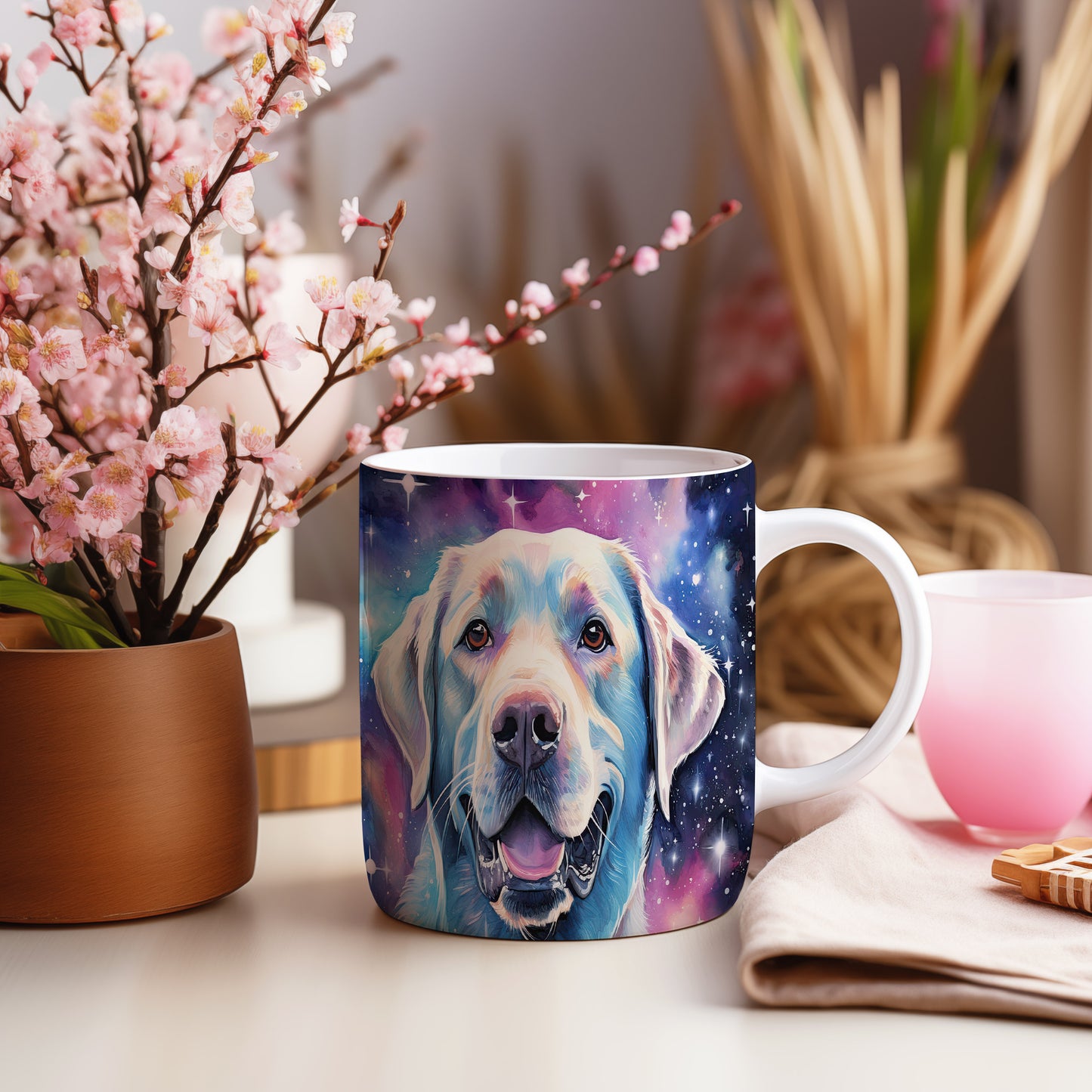Hrnek s veselým labradorem